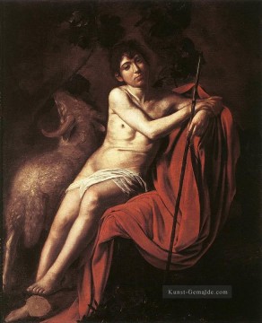 Johannes der Baptist3 Caravaggio Nacktheit Ölgemälde